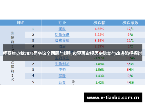 杯赛焦点裁判判罚争议全回顾与规则边界再审视历史脉络与改进路径探讨